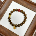 Tibetan Scent R-B66丨Highland Woody Herbal Scent Bead Wrist Ornament, Ancient Tibetan Vintage Wearing Fragrance