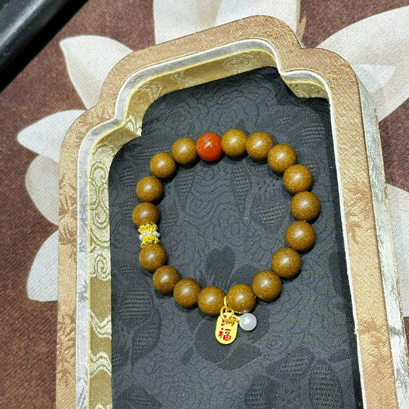 Tibetan Scent R-B66丨Highland Woody Herbal Scent Bead Wrist Ornament, Ancient Tibetan Vintage Wearing Fragrance