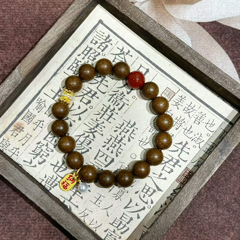 Tibetan Scent R-B66丨Highland Woody Herbal Scent Bead Wrist Ornament, Ancient Tibetan Vintage Wearing Fragrance