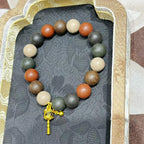 Five Hue Harmony R-B67丨Five Tone Traditional Hand Rolled Multi-Shade Herb Blended Scent Wrist Piece