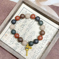 Five Hue Harmony R-B67丨Five Tone Traditional Hand Rolled Multi-Shade Herb Blended Scent Wrist Piece