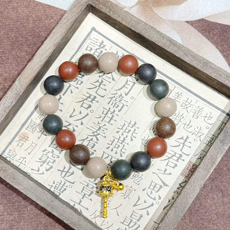 Five Hue Harmony R-B67丨Five Tone Traditional Hand Rolled Multi-Shade Herb Blended Scent Wrist Piece