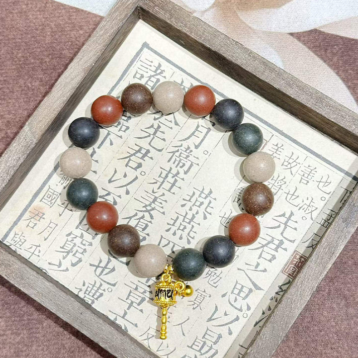 Five Hue Harmony R-B67丨Five Tone Traditional Hand Rolled Multi-Shade Herb Blended Scent Wrist Piece