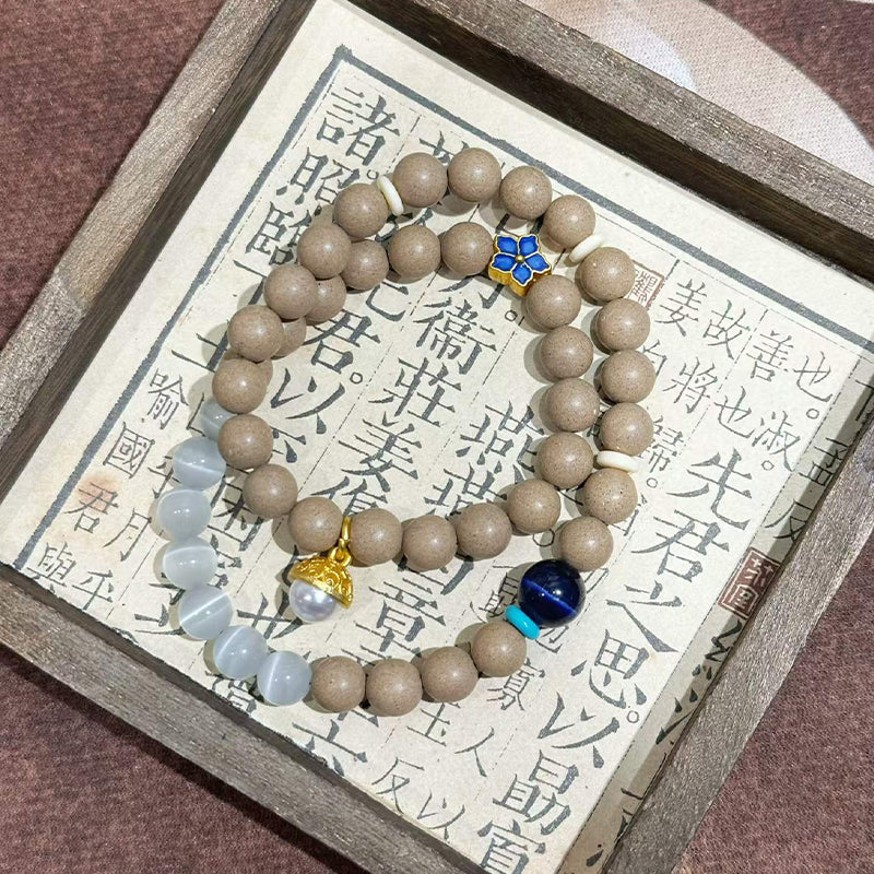 Cloud Amber Scent R-B70丨Cool Woody Frankincense Scent Bead Wrist Ornament, Ancient Song Dynasty Vintage Wearing Fragrance