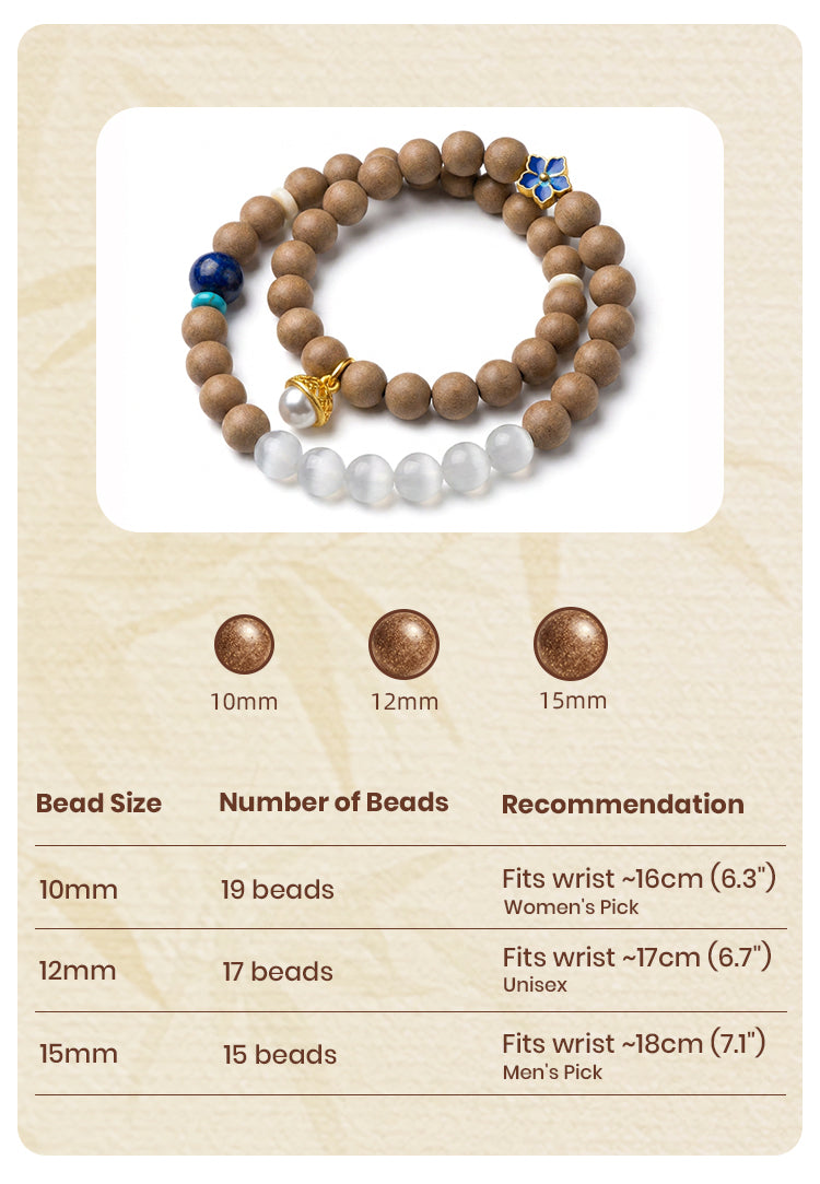Cloud Amber Scent R-B70丨Cool Woody Frankincense Scent Bead Wrist Ornament, Ancient Song Dynasty Vintage Wearing Fragrance