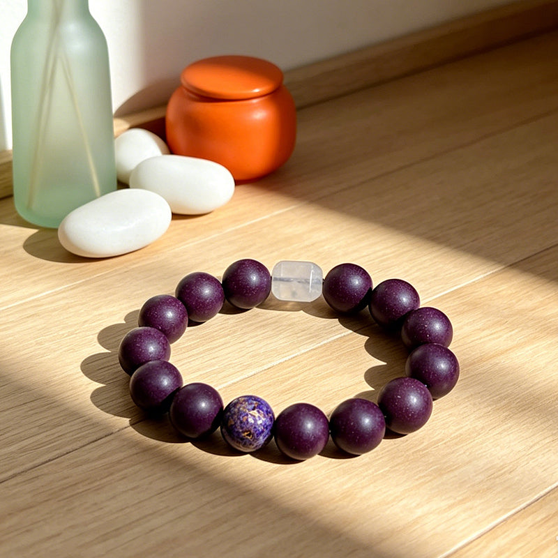 Violet Dream R-B07 丨Ancient Formula Woody Floral Scent Purple Tone Bead Wrist Ornament