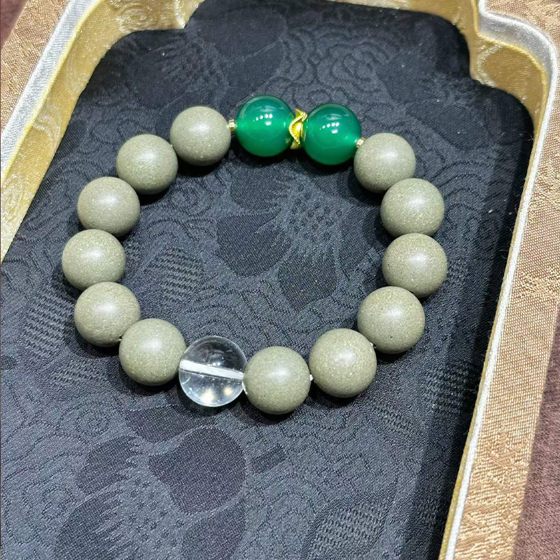Cypress Sunlit  R-B72丨Traditional Chinese Hand Rolled Green Herb Scent Wrist Piece Gentle Warm Forest Scent for Daily Peaceful Vibe