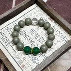 Cypress Sunlit  R-B72丨Traditional Chinese Hand Rolled Green Herb Scent Wrist Piece Gentle Warm Forest Scent for Daily Peaceful Vibe