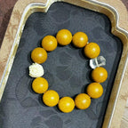 Pearl Chamber Aroma R-B76丨Traditional Hand Rolled Warm Tone Pear & Agarwood Blended Scent Wrist Piece